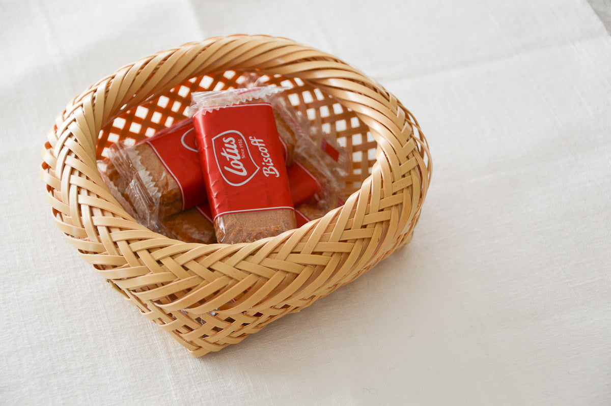 Everyday Storage Basket / White Bamboo / Oita-JPN 850402-1