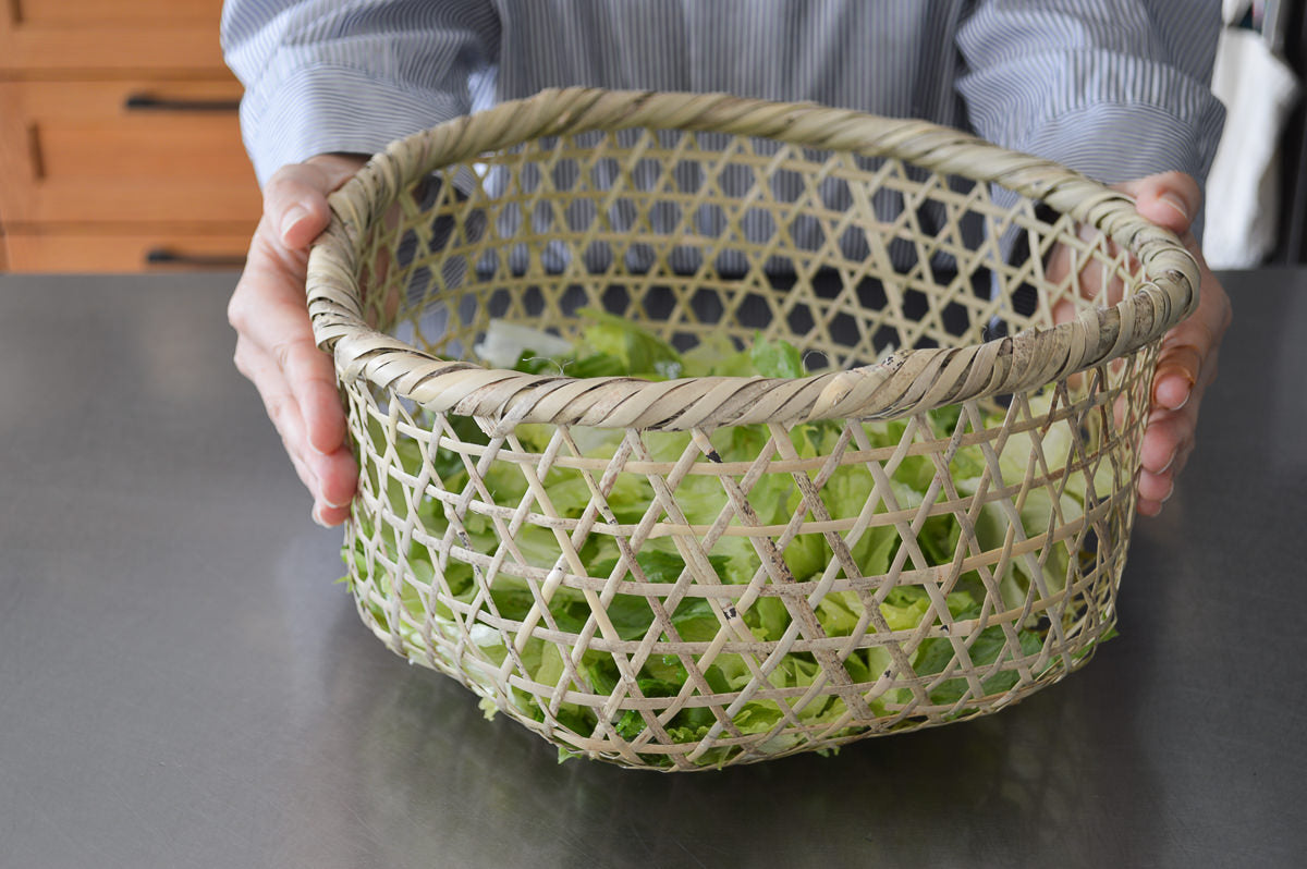Vegetable Washing Basket / Shinodake Bamboo / Miyagi-JPN 330103