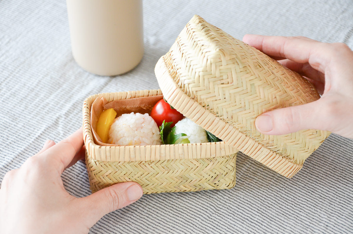 Rectangle Lunch Basket “Type B” / Suzutake Bamboo / Iwate-JPN 450815