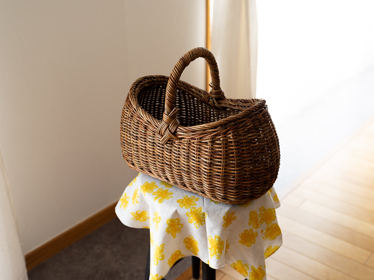 長野県/あけび まゆ型バスケット 小・大 2サイズ 311210