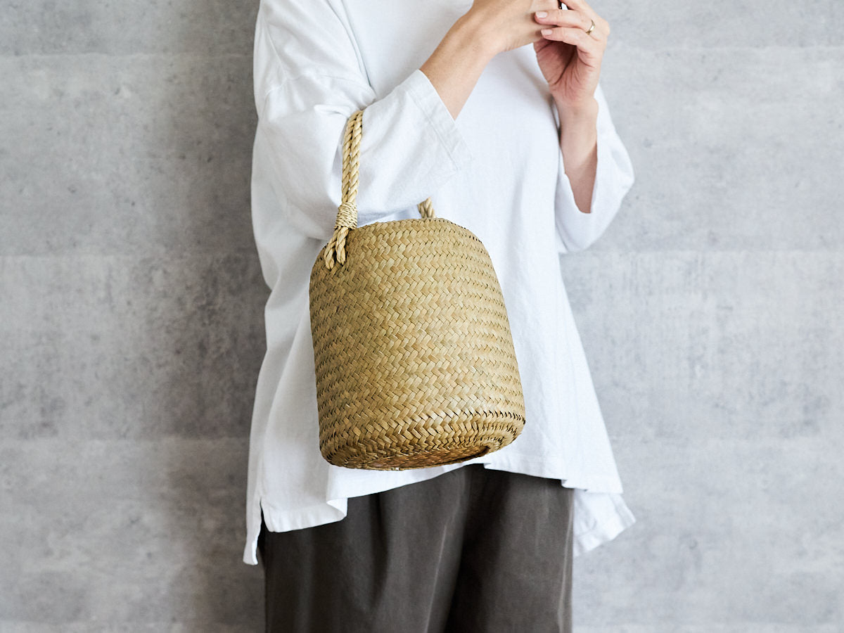 Double-Woven One-Handle Basket Bag / Krajood Grass / THA 3115136-1