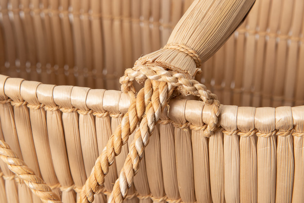 Carrying Basket “Koshigo” / Cattail / Okayama-JPN 620301-1