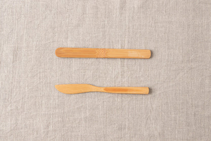 Butter Knife, Multipurpose Spatula / Smoked Bamboo / Kochi-JPN 321209
