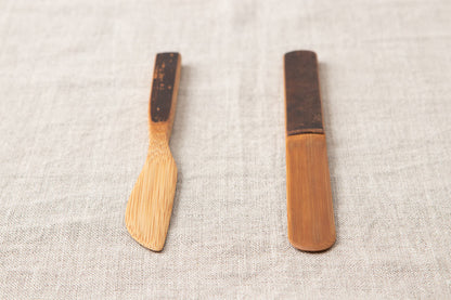 Butter Knife, Multipurpose Spatula / Smoked Bamboo / Kochi-JPN 321209
