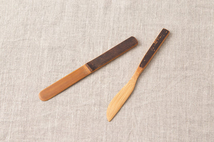 Butter Knife, Multipurpose Spatula / Smoked Bamboo / Kochi-JPN 321209