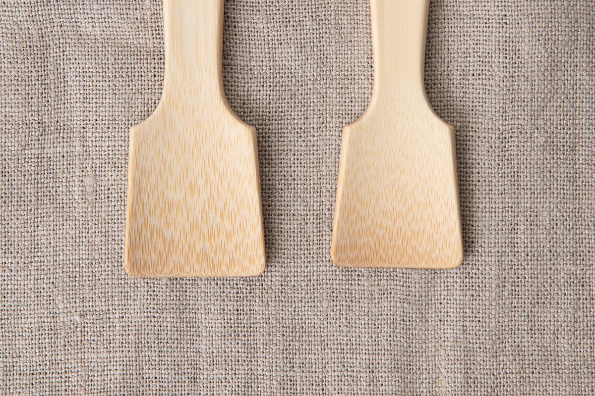 Ice Cream Spoon – Round & Square / White Bamboo / Ōita-JPN 510402