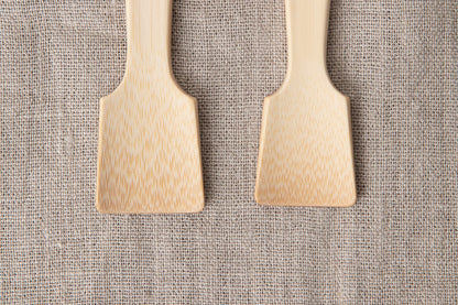 Ice Cream Spoon – Round & Square / White Bamboo / Ōita-JPN 510402