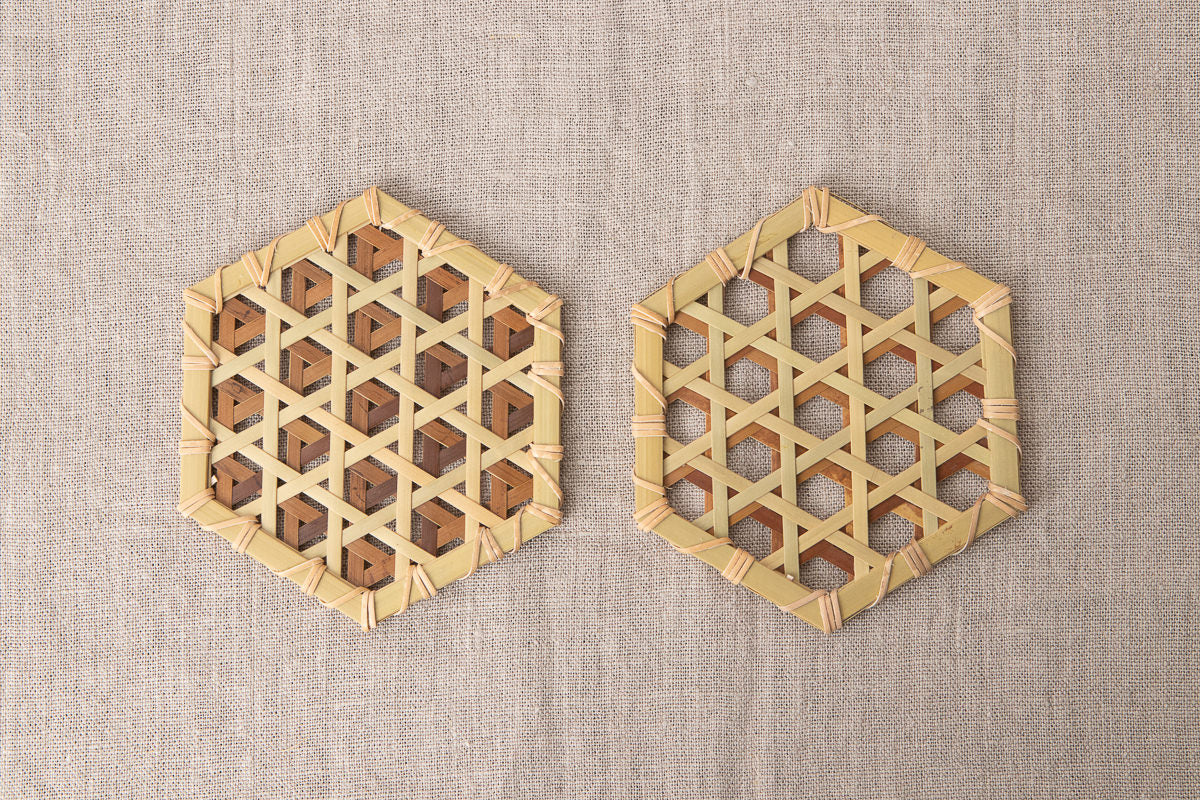 Mutsume Pattern Coaster / Guizhu Bamboo / TWN 810303