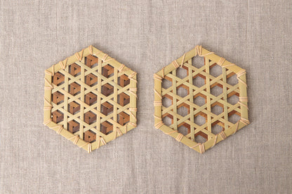 Mutsume Pattern Coaster / Guizhu Bamboo / TWN 810303