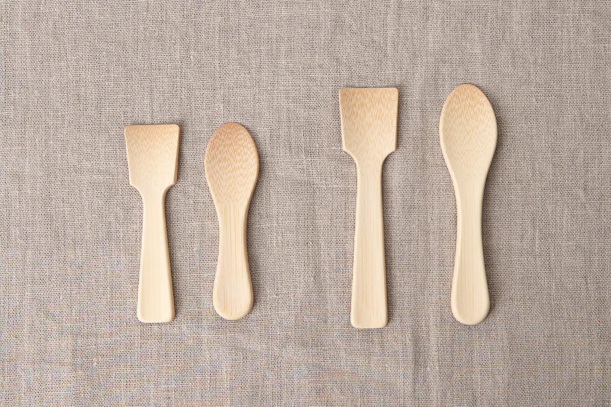 Ice Cream Spoon – Round & Square / White Bamboo / Ōita-JPN 510402