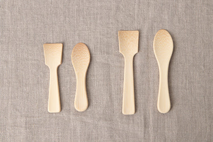 Ice Cream Spoon – Round & Square / White Bamboo / Ōita-JPN 510402