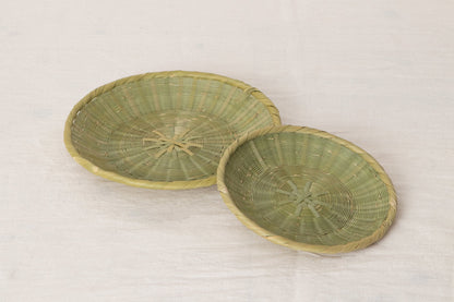 Round Bamboo Tray “Kikuzoko Weave” / Madake Bamboo / Oita-JPN 110703