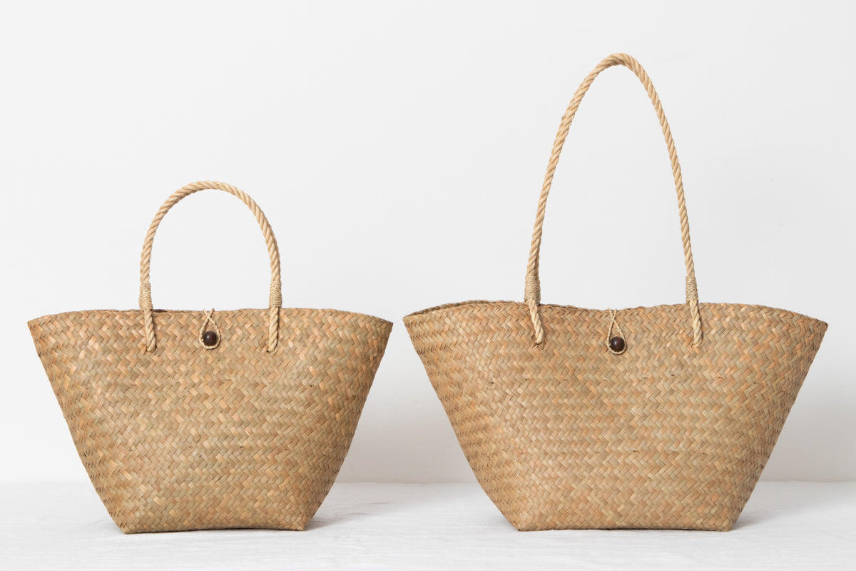 Basket Bag with Closure – Handheld & Shoulder / Krajood Grass / THA 3115109