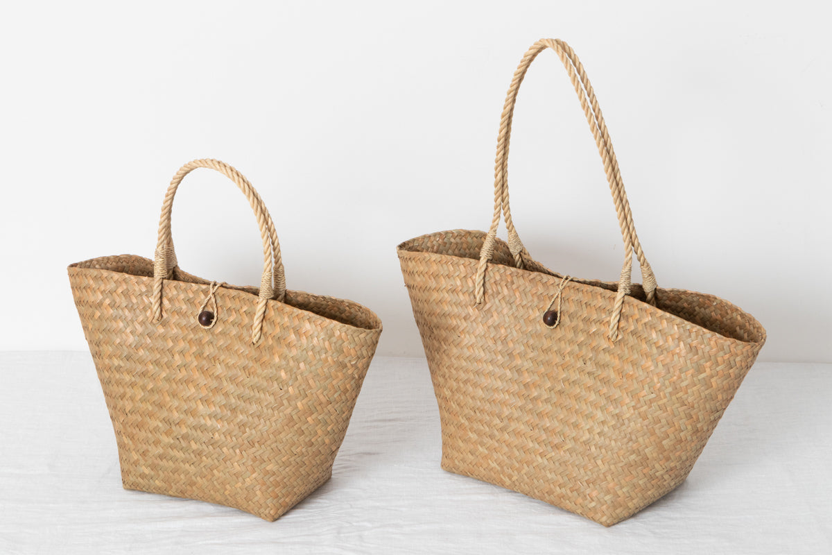 Basket Bag with Closure – Handheld & Shoulder / Krajood Grass / THA 3115109
