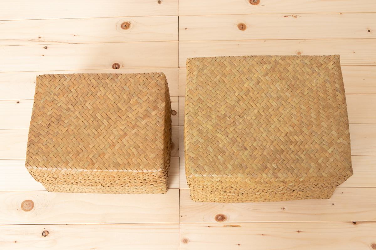 Organizing Basket with Lid "Rectangular" / Krajood Grass / THA 3115115
