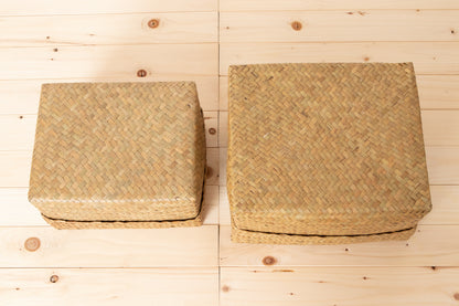 Organizing Basket with Lid "Rectangular" / Krajood Grass / THA 3115115