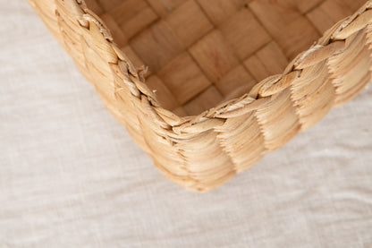 Compact Square Box with Lid / Water Hyacinth / THA 3115211