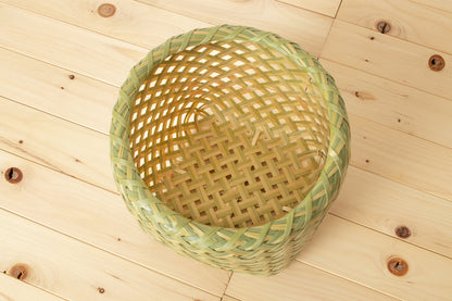 Hishime Weave Basket / Madake Bamboo / Oita-JPN 110704-1