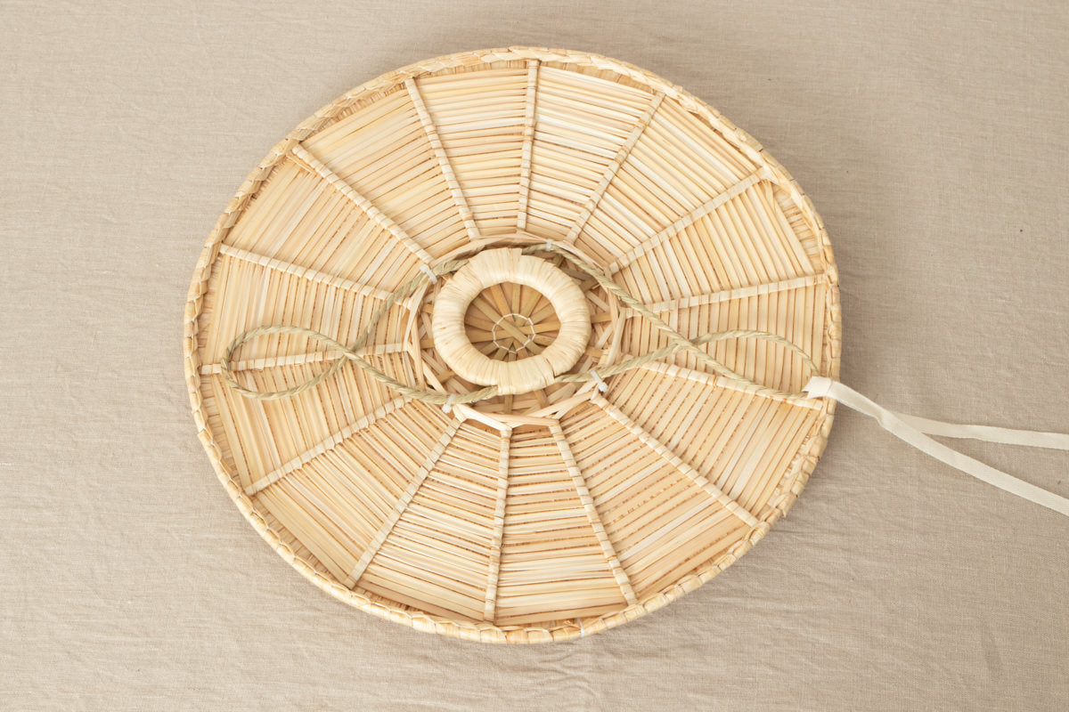Hat "Flat" φ50cm(19.68") / Sedge / Toyama-JPN 810402-1