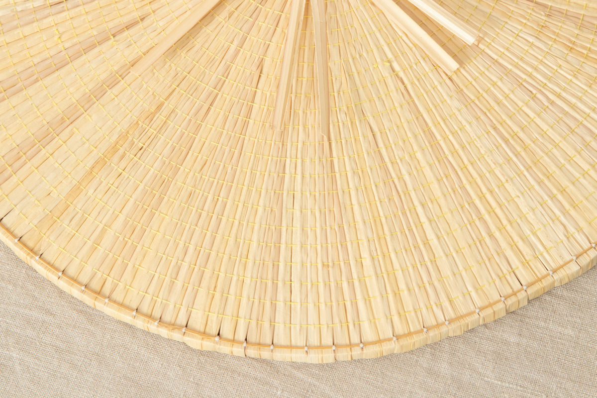 Hat "Flat" φ50cm(19.68") / Sedge / Toyama-JPN 810402-1