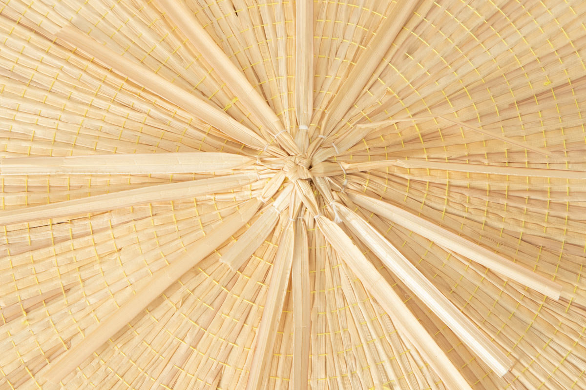 Hat "Flat" φ50cm(19.68") / Sedge / Toyama-JPN 810402-1