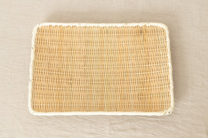 新潟県/青竹　角盆ざる　尺二寸（約36cm）～尺五寸（約45cm)　4サイズ　650114