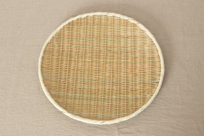 Round Plate “Maru Bon-zaru” Large Sizes / Bamboo / Niigata-JPN 650113