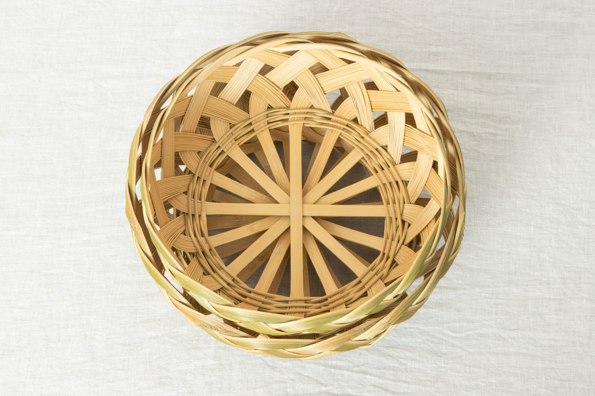 Sasara Open Weave Basket – Smaller / Madake Bamboo / Kanagawa-JPN 430111
