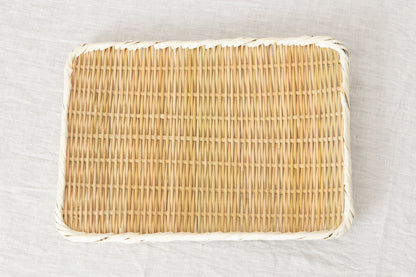 Rectangular Plate “Kaku Bon-zaru” Small Sizes / Bamboo / Niigata-JPN 650102