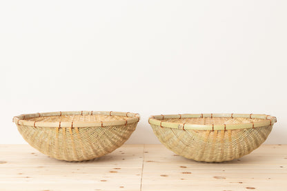 Hachiku bamboo large age-zaru colanders / 淡竹の揚げざる