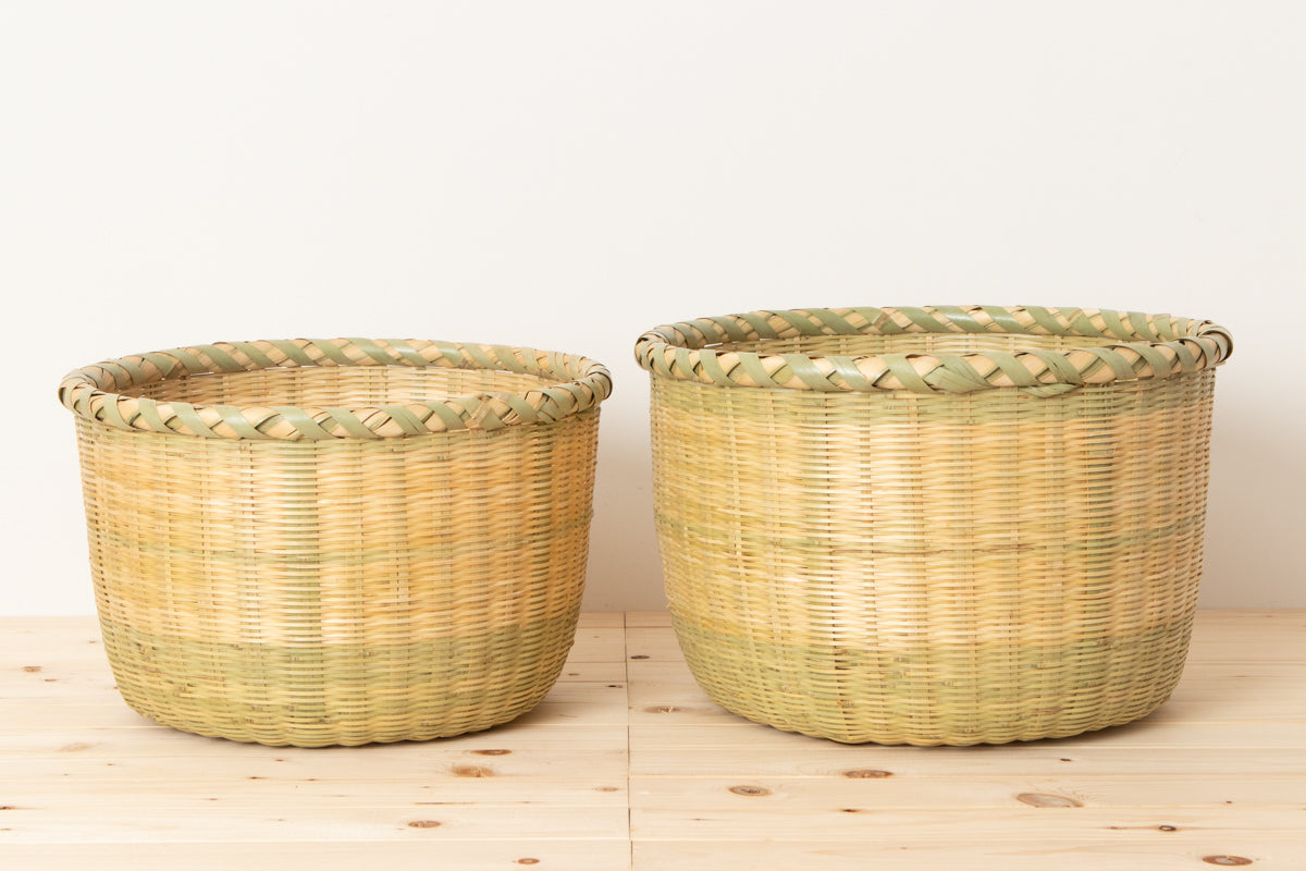 Large madake bamboo rice colanders / 真竹の米あげざる