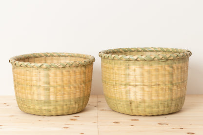 Large madake bamboo rice colanders / 真竹の米あげざる