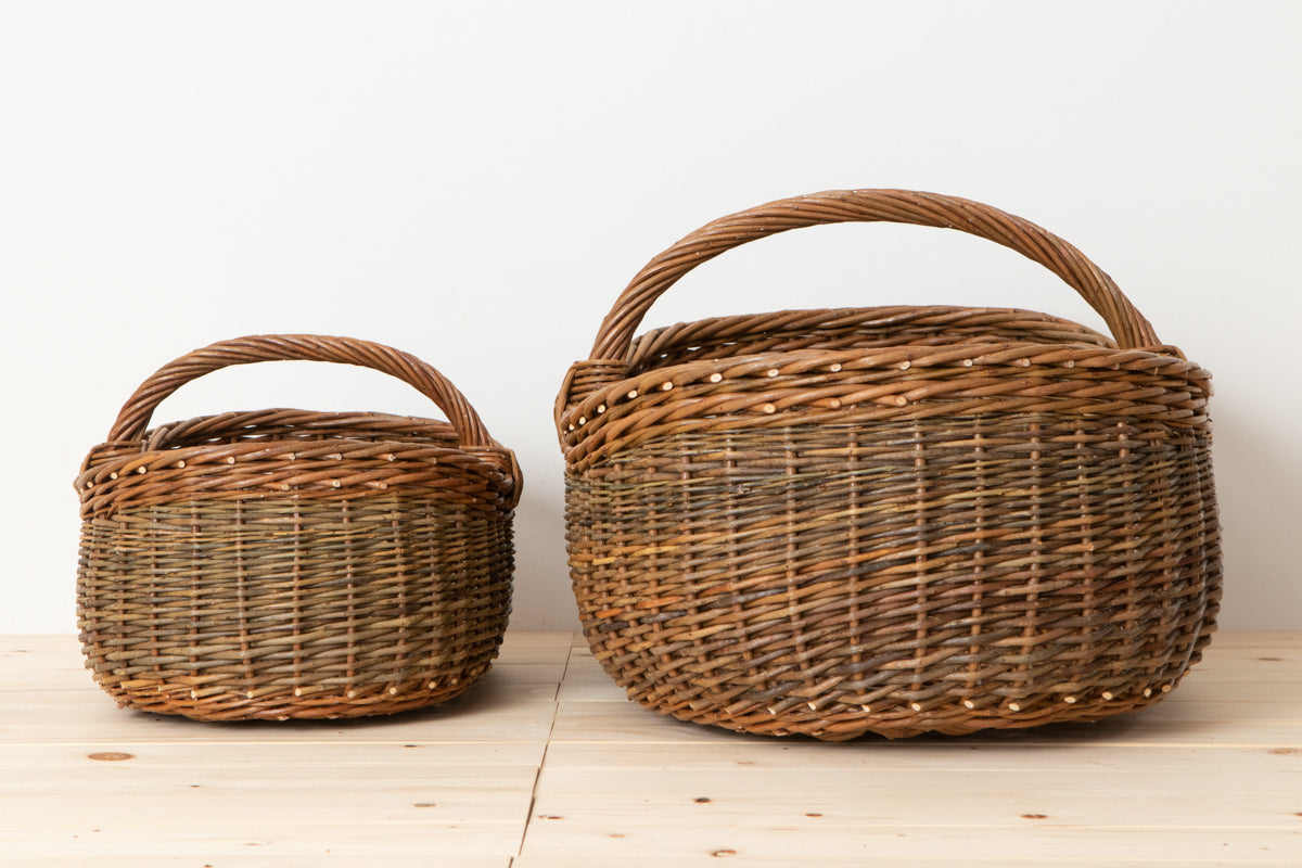 Oval Outdoor Basket / Willow / FRA 630504