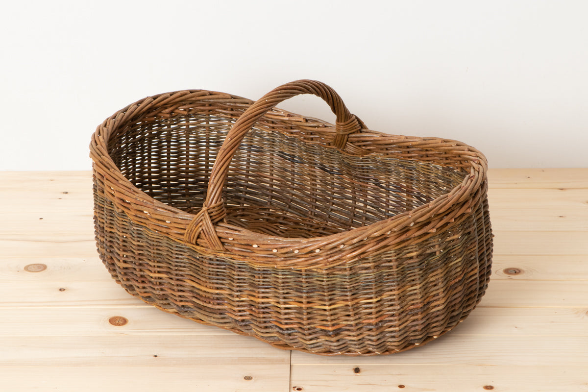 Oval Outdoor Basket / Willow / FRA 630504