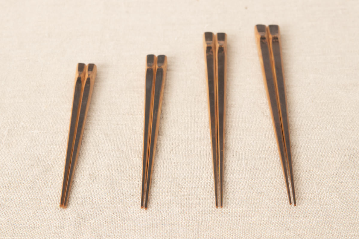 高知県/炭竹　箸　17cm・18.5cm・22cm・23.5cm　4サイズ　321205　