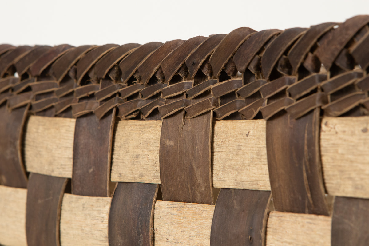Storage Basket “Checker” / Walnut Bark / Iwate-JPN 1510571