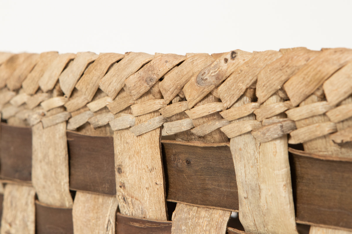 Storage Basket “Checker” / Walnut Bark / Iwate-JPN 1510571