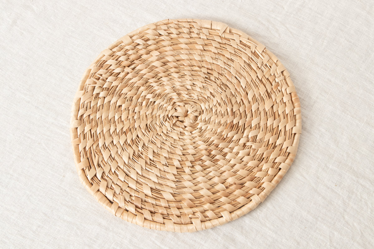 Round Seat Mat – Small Sizes / Shell Ginger / Ishigaki, Okinawa-JPN 810814