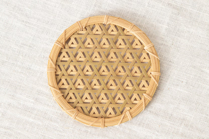 Round Coaster "Double-Layered Mutsume" / Madake Bamboo / Tottori-JPN 320710