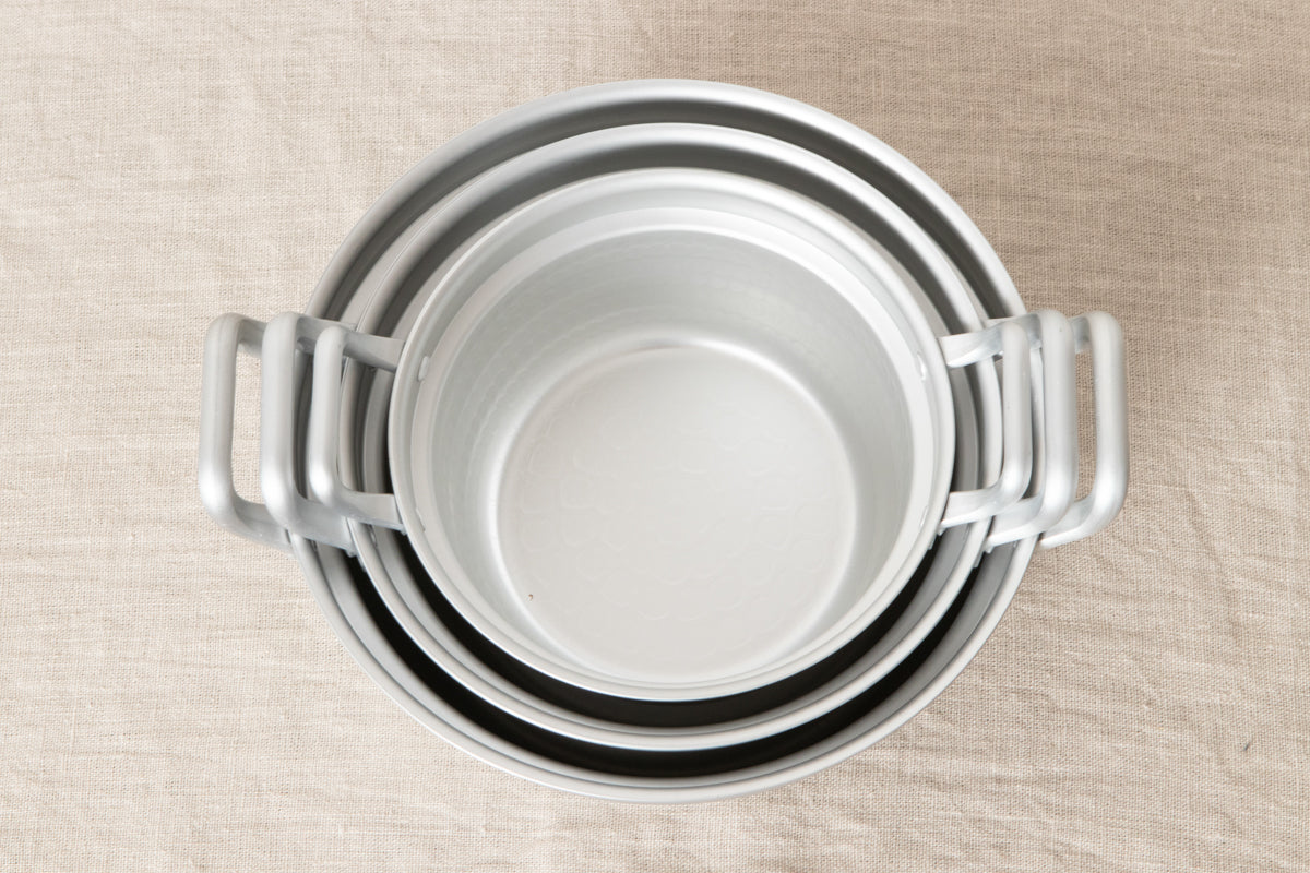 Small Stepped Pot (for Mini Japanese Steamer) / Aluminum / Toyama-JPN 811120