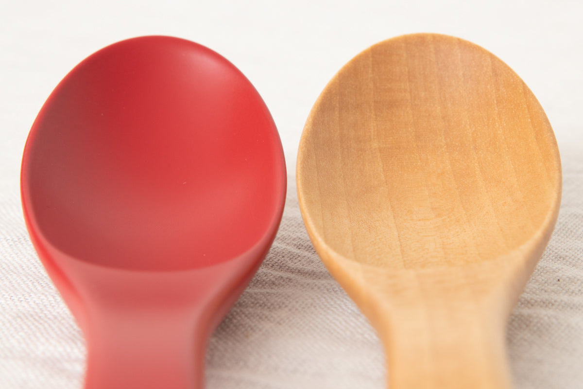 Soup Spoon [ Natural, Red ] / Japanese cherry birch / Oita-JPN 211148
