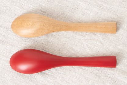 Soup Spoon [ Natural, Red ] / Japanese cherry birch / Oita-JPN 211148