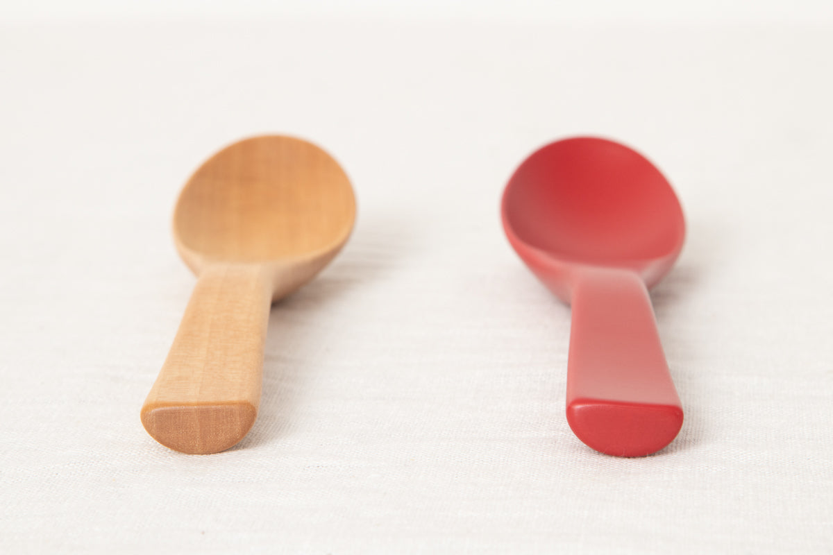 Soup Spoon [ Natural, Red ] / Japanese cherry birch / Oita-JPN 211148
