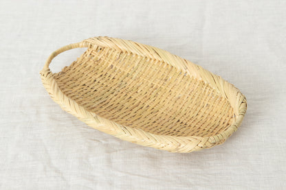 Oval Serving Tray with Handle “Type D” / Suzutake Bamboo / Iwate-JPN 210116
