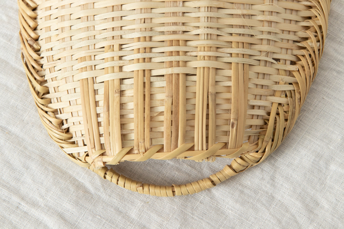 Oval Serving Tray with Handle “Type D” / Suzutake Bamboo / Iwate-JPN 210116