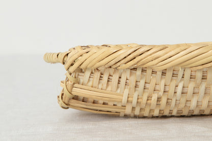 Oval Serving Tray with Handle “Type D” / Suzutake Bamboo / Iwate-JPN 210116