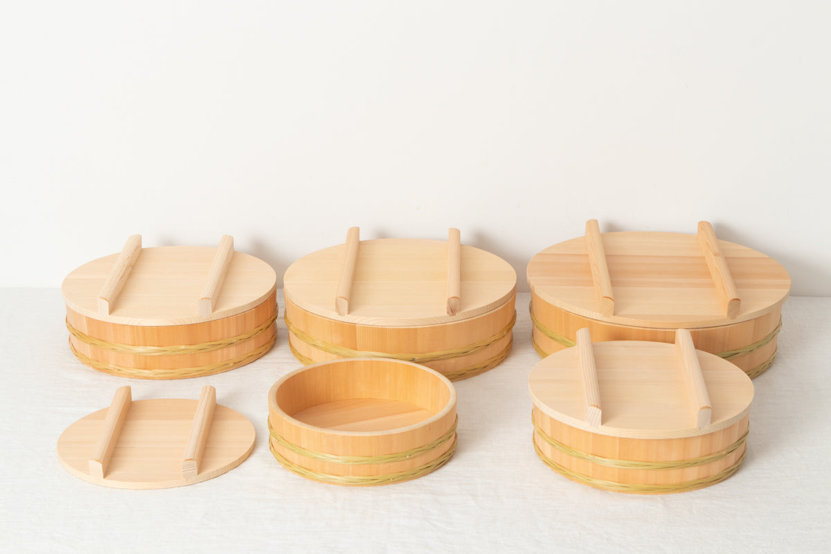長野県/さわら　飯台　竹タガ付　すし蓋別売　24cm・27cm・30cm・33cm・36cm　5サイズ　811104