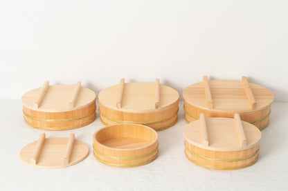 長野県/さわら　飯台　竹タガ付　すし蓋別売　24cm・27cm・30cm・33cm・36cm　5サイズ　811104