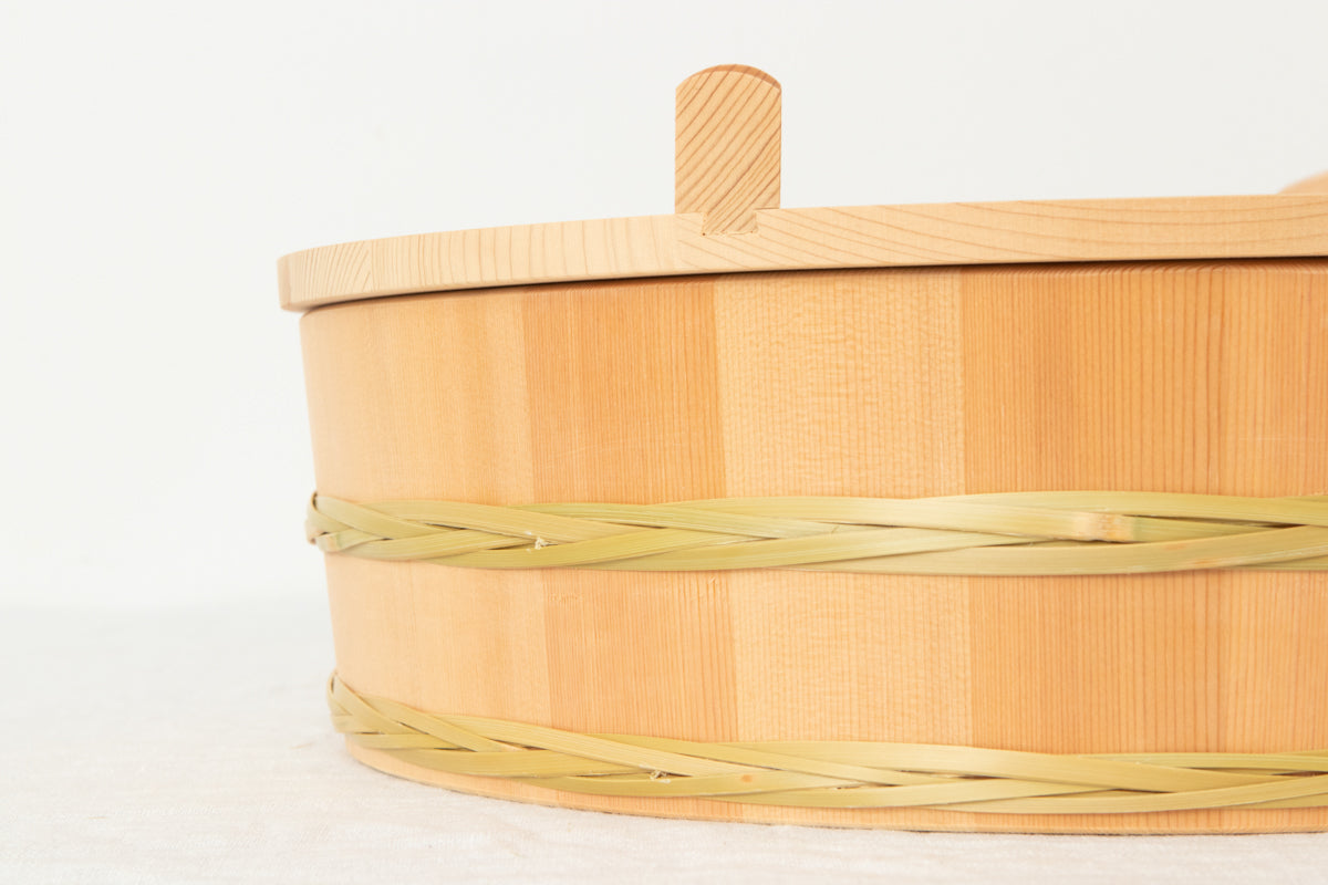 長野県/さわら　飯台　竹タガ付　すし蓋別売　24cm・27cm・30cm・33cm・36cm　5サイズ　811104