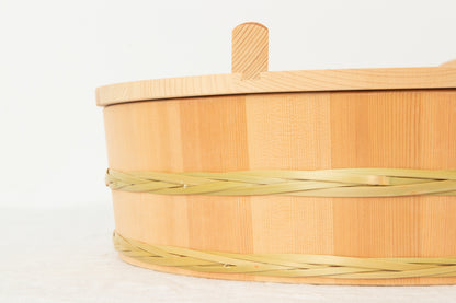 長野県/さわら　飯台　竹タガ付　すし蓋別売　24cm・27cm・30cm・33cm・36cm　5サイズ　811104